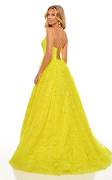 7 of 8 Rachel Allan 70182 Dress Yellow