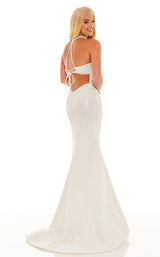 6 of 6 Rachel Allan 70185 Dress White