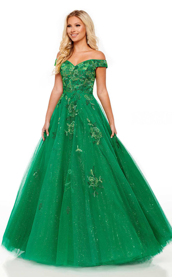 Rachel Allan 70187 Dress Emerald