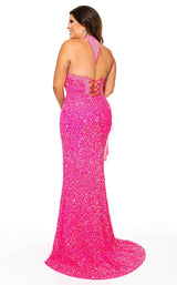 2 of 2 Rachel Allan 70195W Dress Hot-Pink