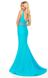 4 of 4 Rachel Allan 70196 Dress Turquoise