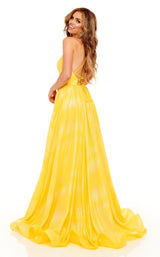 6 of 6 Rachel Allan 70200 Dress Yellow