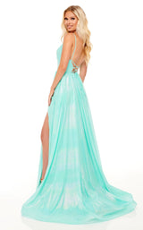 4 of 6 Rachel Allan 70200 Dress Aqua-Mint