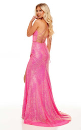 5 of 6 Rachel Allan 70203 Dress Hot-Pink