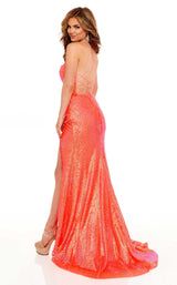 4 of 6 Rachel Allan 70203 Dress Coral