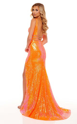 4 of 6 Rachel Allan 70208 Dress Tangerine