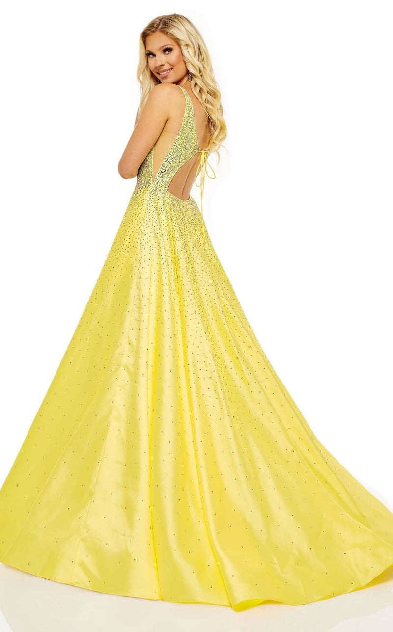 Rachel Allan 70212 Dress Yellow