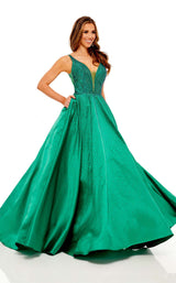 3 of 8 Rachel Allan 70212 Dress Emerald