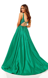 7 of 8 Rachel Allan 70212 Dress Emerald