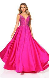 4 of 8 Rachel Allan 70212 Dress Magenta