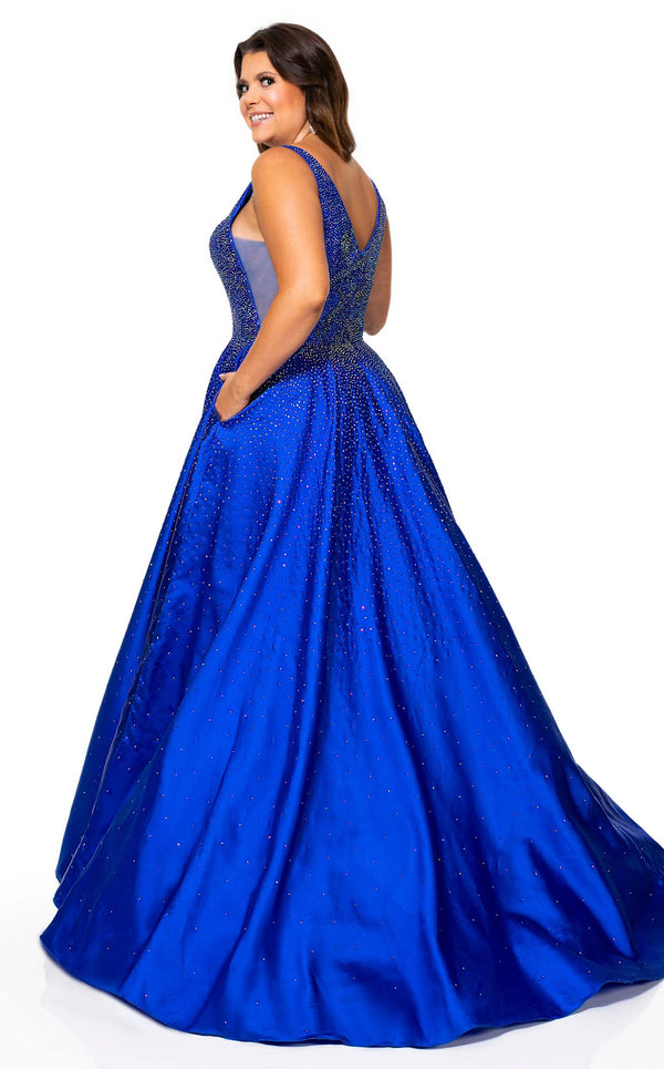 Rachel Allan 70212W Dress Royal