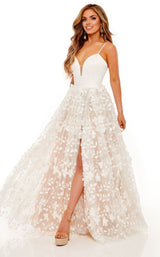 2 of 4 Rachel Allan 70220 Dress White