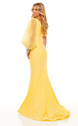 4 of 6 Rachel Allan 70225 Dress Yellow