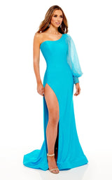 2 of 6 Rachel Allan 70225 Dress Turquoise