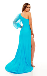 5 of 6 Rachel Allan 70225 Dress Turquoise