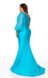 2 of 2 Rachel Allan 70225W Dress Turquoise