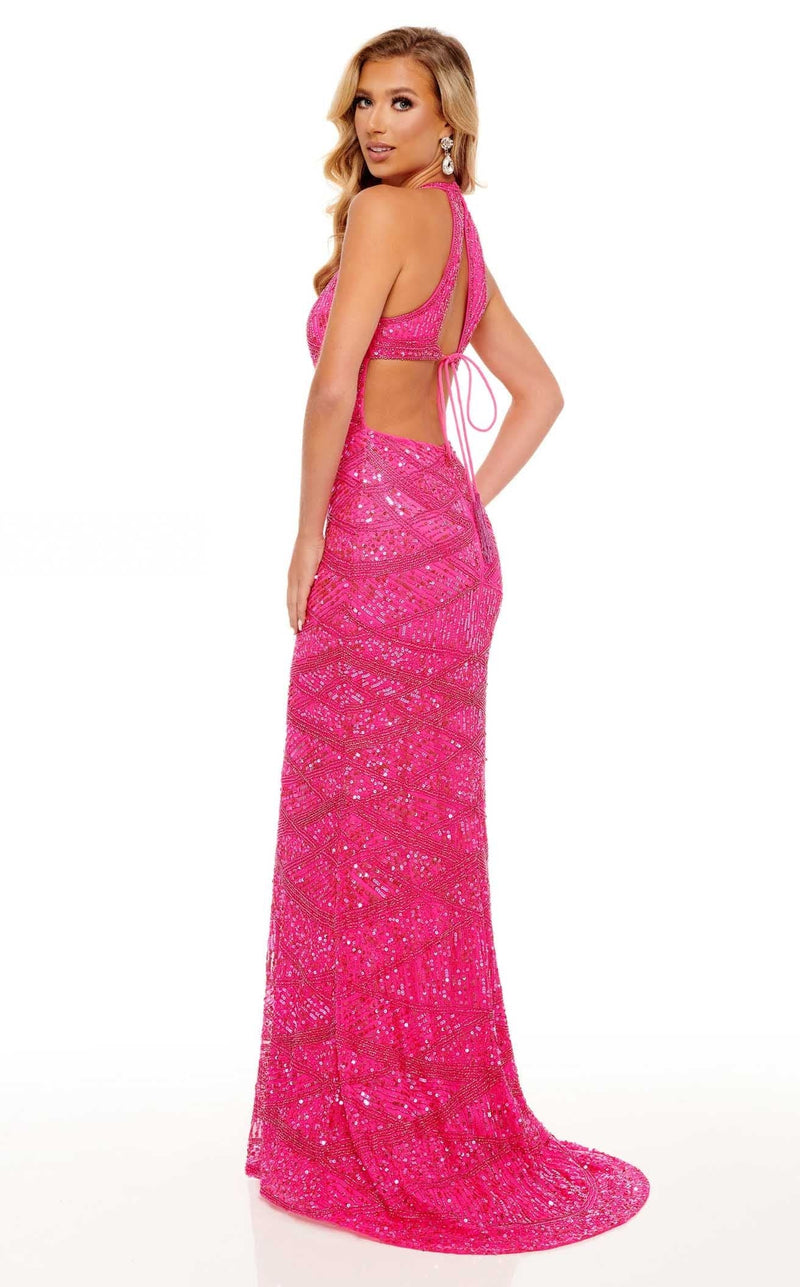 Rachel Allan 70226 Dress Hot-Pink