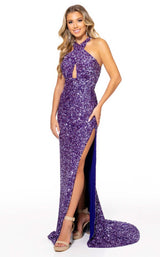 1 of 6 Rachel Allan 70228 Dress Purple