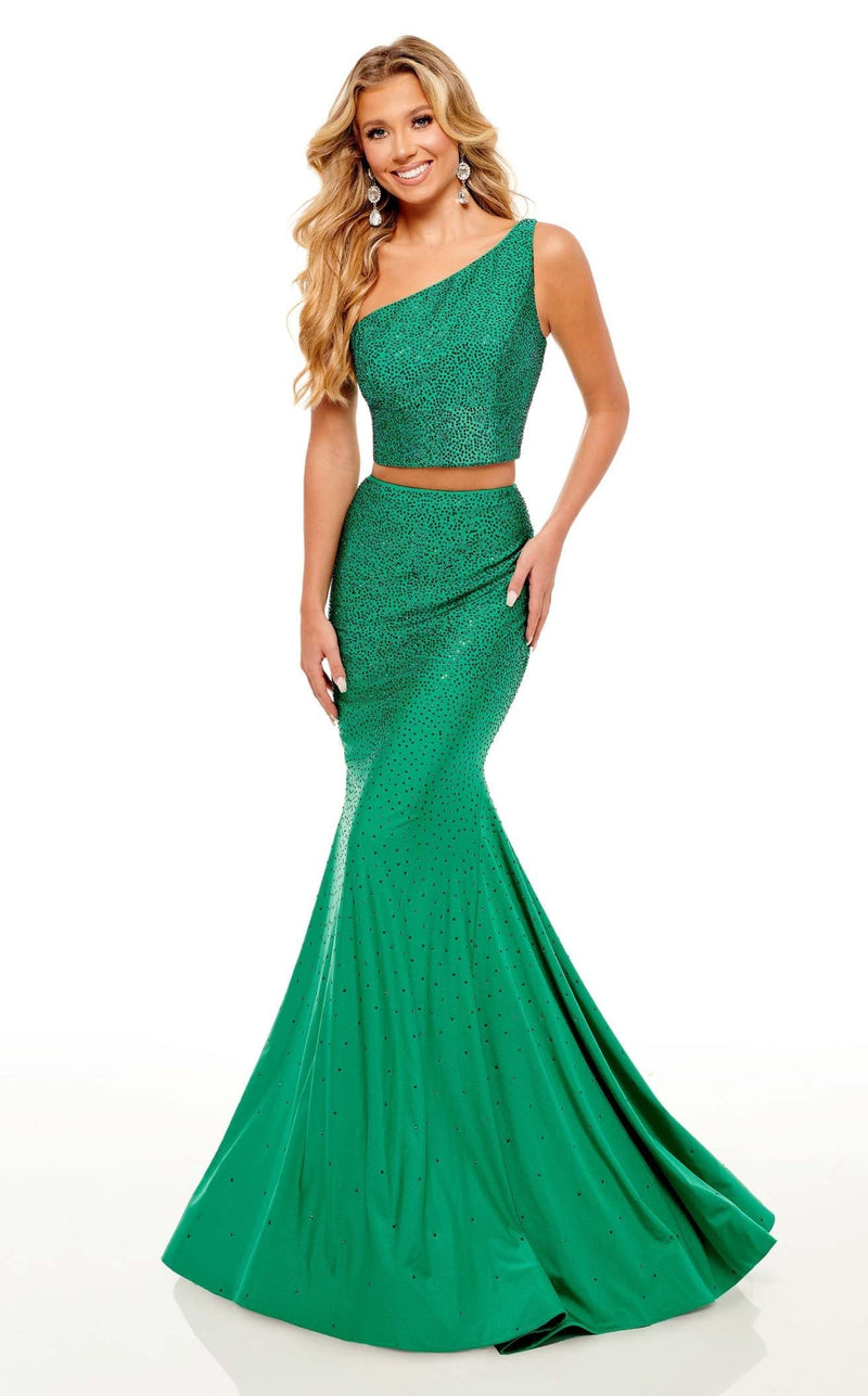 Rachel Allan 70255 Dress Emerald