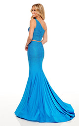 7 of 8 Rachel Allan 70255 Dress Ocean