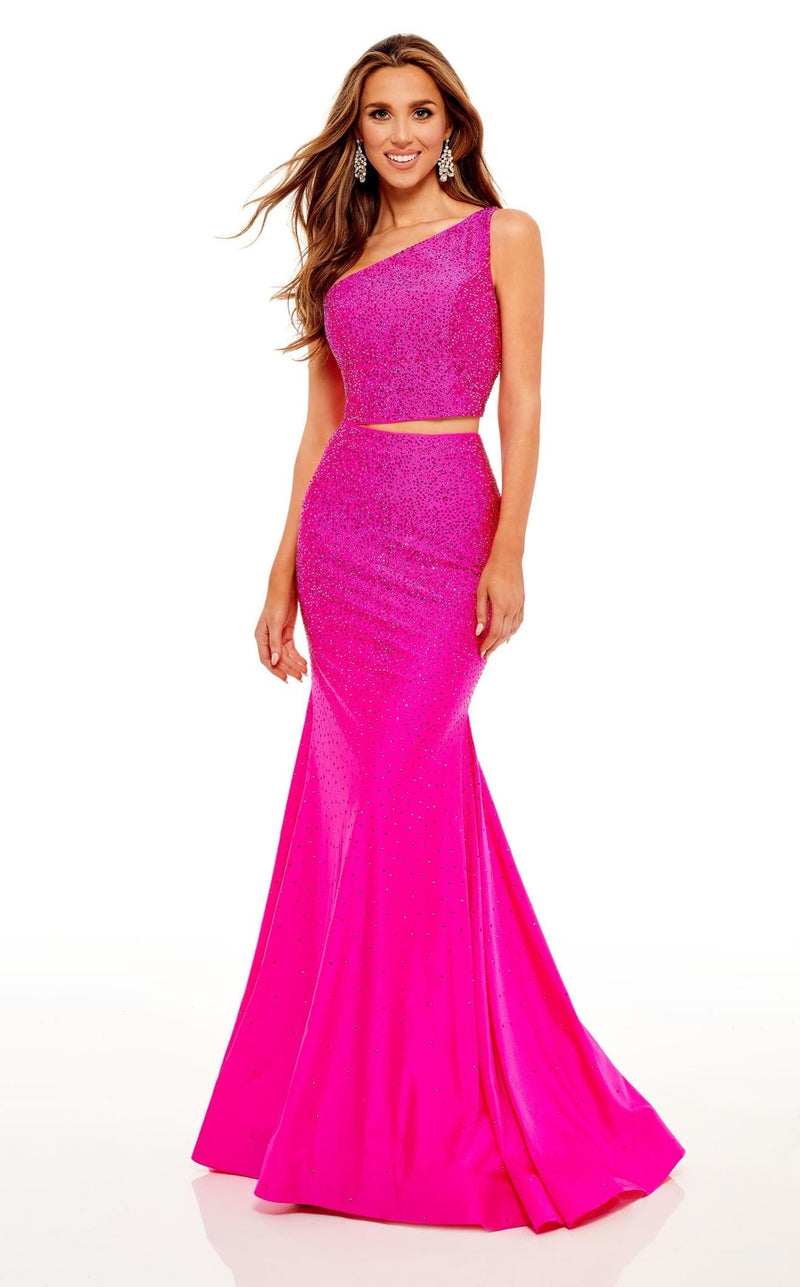 Rachel Allan 70255 Dress Hot-Pink