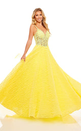 Rachel Allan 70265 Dress Yellow