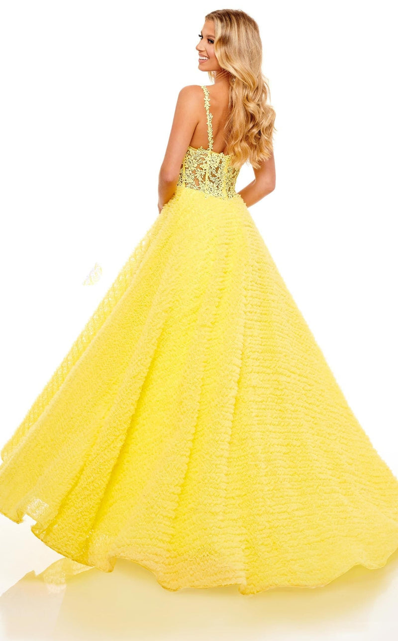 Rachel Allan 70265 Dress Yellow