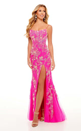 1 of 8 Rachel Allan 70270 Dress Fuchsia