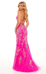 5 of 8 Rachel Allan 70270 Dress Fuchsia