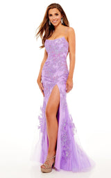 3 of 8 Rachel Allan 70270 Dress Lilac