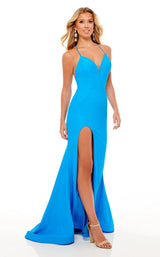 2 of 8 Rachel Allan 70271 Dress Turquoise