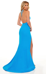 6 of 8 Rachel Allan 70271 Dress Turquoise