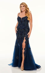 2 of 4 Rachel Allan 7027W Dress Navy