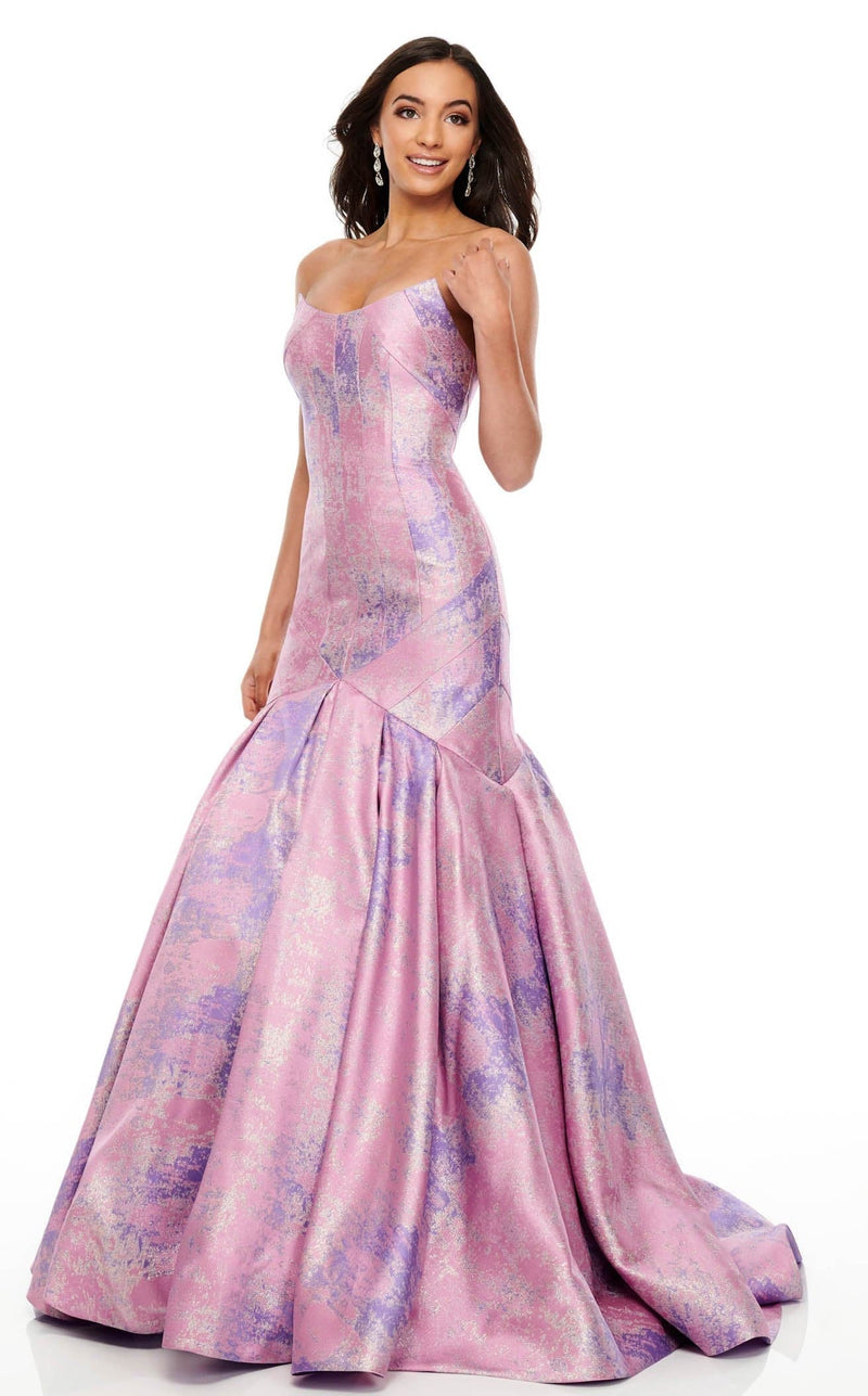 Rachel Allan 7032 Dress Lilac