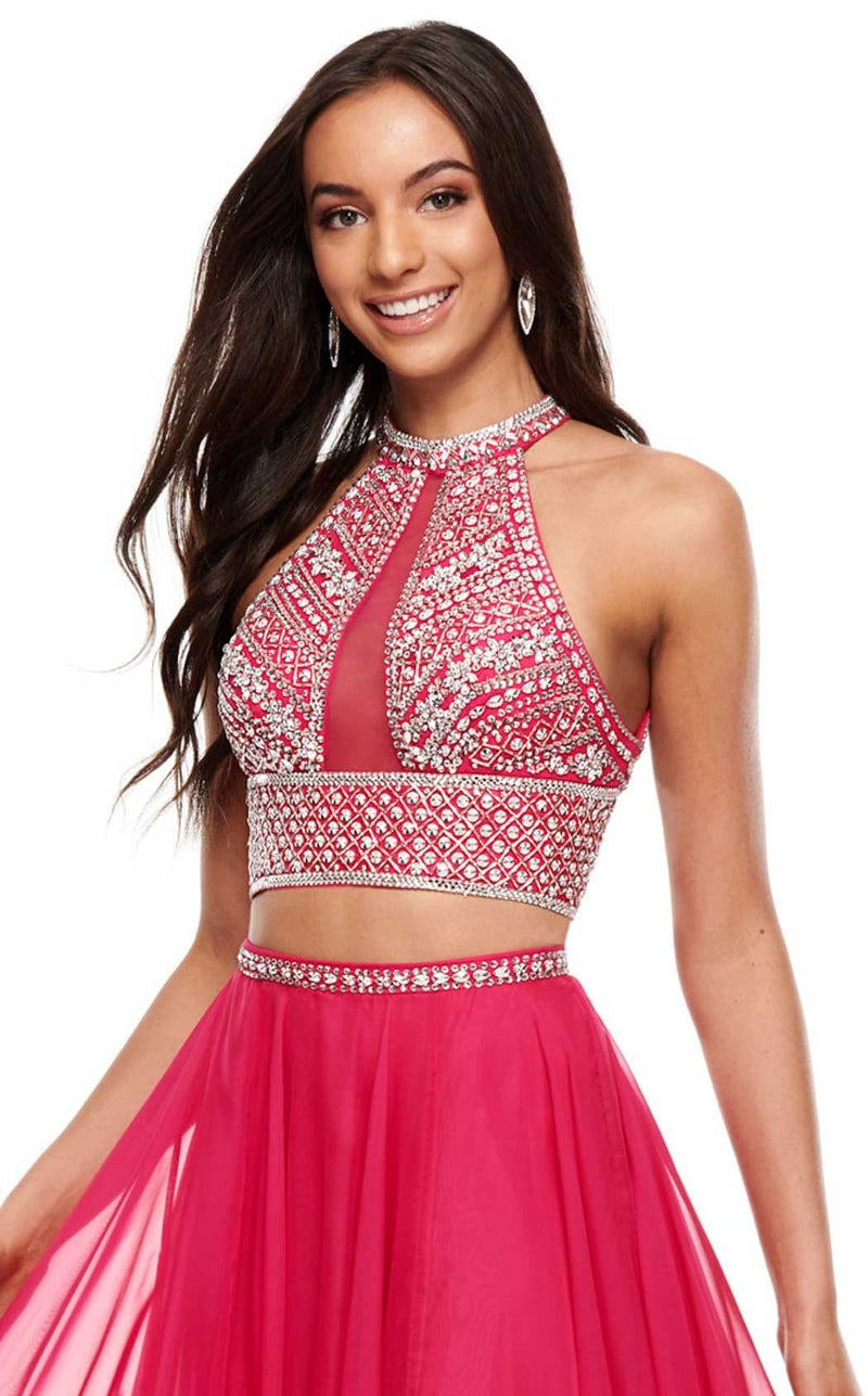 Rachel Allan 7034 Dress Fuchsia