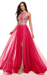 2 of 12 Rachel Allan 7034 Dress Fuchsia