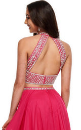 11 of 12 Rachel Allan 7034 Dress Fuchsia