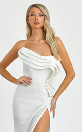 7 of 7 Nicole Bakti 7038 White