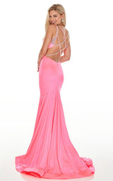 5 of 16 Rachel Allan 7042 Dress Flamingo