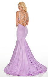 7 of 16 Rachel Allan 7042 Dress Lilac