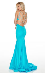 8 of 16 Rachel Allan 7042 Dress Turquoise