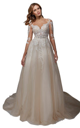 1 of 2 Alyce 7045 Ivory-Sand