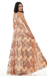 6 of 12 Rachel Allan 7046 Dress Rose-Gold