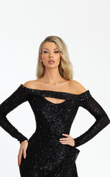 6 of 9 Nicole Bakti 7048 Dress Black