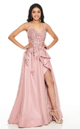 2 of 12 Rachel Allan 7051 Dress Petal-Pink