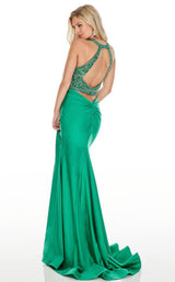 4 of 11 Rachel Allan 7053 Dress Emerald