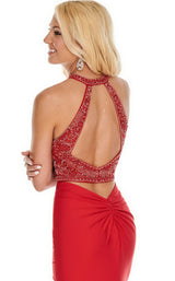 10 of 11 Rachel Allan 7053 Dress Red