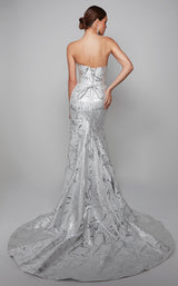 9 of 10 Alyce 7055 Dress Ivory-Silver