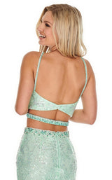 15 of 16 Rachel Allan 7057 Dress Mint