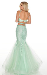 7 of 16 Rachel Allan 7057 Dress Mint